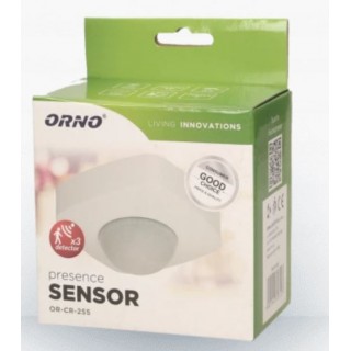 Klātbūtnes sensors IP65 360° 2000W IP65 20M ORNO Balts