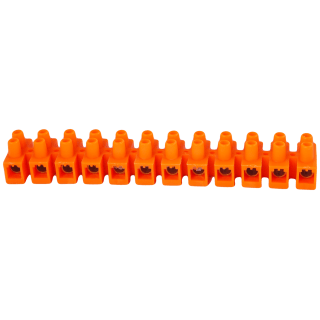 Терминальный ряд оранжевый. 2,5 мм2