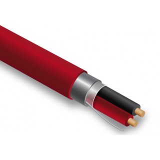 Cable for fire protection systems PRO BASE - 1x2x1.0, LSZH, CPR Dca, red, J-Y(St)Y, KLMA, 100m