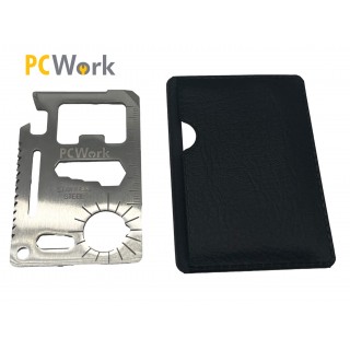 Multifunctional tool, 11 in one, Credit Card design