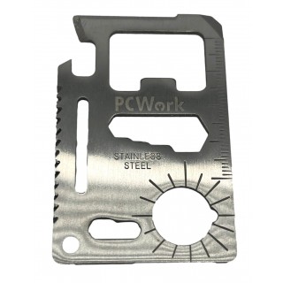 Multifunctional tool, 11 in one, Credit Card design