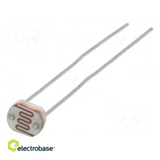 Fotorezistors | 100mW | 45÷140k9 | 540 nm | THT | 150VDC | Ø LED: 5 mm