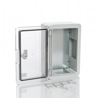 PP3 Plastic cabinet H700xW500xD250, transparent
