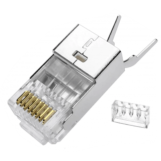 Konektors RJ45 easy ekranēts STP FTP CAT7 CAT6A LAN kabelim
