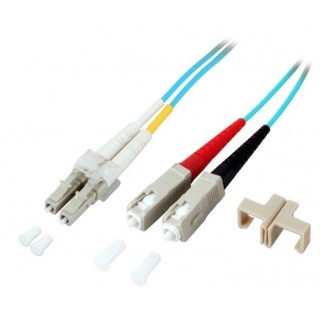 SC-LC Optiskais komutācijas kabelis duplex, MM, Multimode, OM3, 50/125, 3.0m/ LSZH