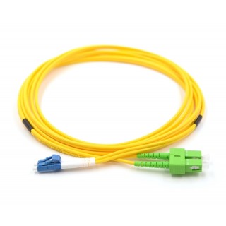 SC/UPC-LC/APC Optiskais komutācijas kabelis/ duplex/ SM/ 1m