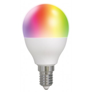Светодиодная лампа DELTACO, E14, WIFI 2,4 ГГц, 5 Вт, 470 лм, с регулируемой яркостью, RGB, 2700–6500