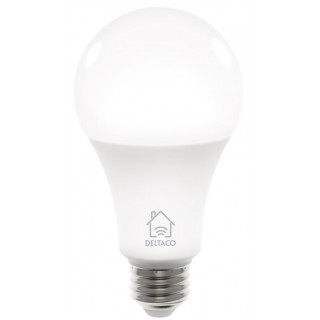 DELTACO LED Bulb, E27, WIFI 2.4GHZ, 9W, 810LM, Dimmable, 2700K-6500K, 220-240V