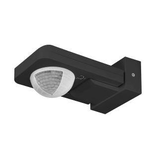 Motion sensor, range 360°, 20m, IP65 black