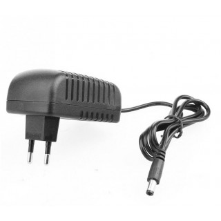 Adapter with Plastic Crust, 12V 1A, Double cords