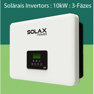 Solax Invertors Saules Paneļiem | 3-Fāžu | 10 kW | Apstiprināts AS Sadales Tīkls