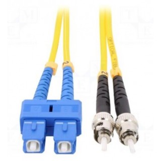 Fiber patch cord | ST/UPC- SC/UPC | 1m | LSZH | Optical fiber: 9/125um