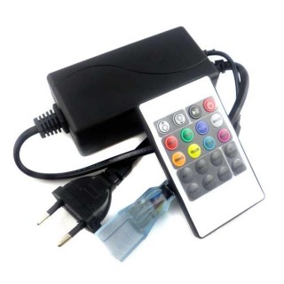 LED 220V RGB string dimmer with remote control, up to 16 meters
