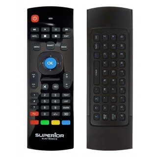 Universal TV remote control with QWERTY keyboard | Superior 2in1