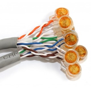 Jelly Tabs konektori (UY) pildīti ar mitruma drošu želeju, iepakojums 100 gb . Cena par konektoru