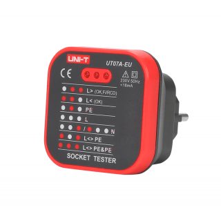 Uni-T UT07A-EU elektriskās kontaktligzdas testeris