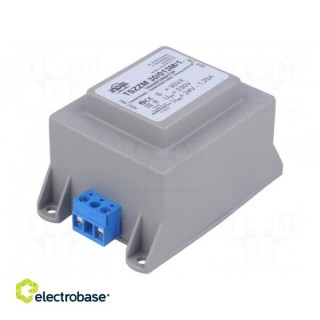 Transformer: encapsulated; 30VA; 230VAC; 24V; 1.25A; 600g; IP00