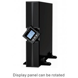Online UPS Rack model 6kVA (2U) without batteries, possibility to add 2nd battery blocks | 16x12/7Ah
