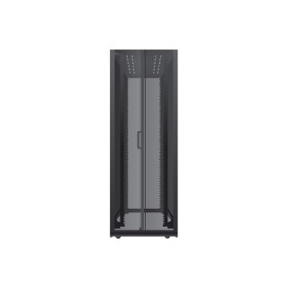 42U 19'' Floor standing cabinet 600 x 600 x 2078mm/ Perfored doors/ Black/ Flat-pack