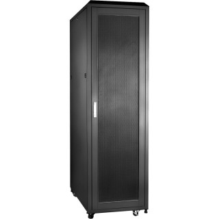 42U 19''  Floor Standing cabinet 600 x 1000 x 2078mm/ Perfored doors/ Black/ Flat-pack