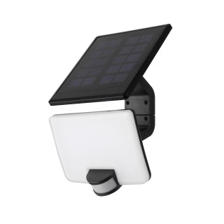 Spotlight VISTA120 10W 4000K Black, with solar battery and microwave sensor