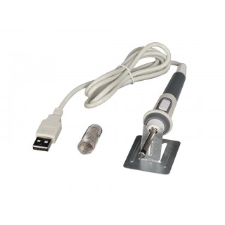 Su USB maitinamas lituoklis, 10 W, temperatūros diapazonas: 420–480 °C