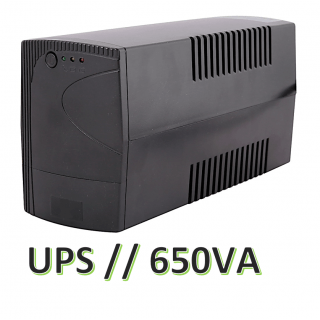 650 VA / 390W Line-Interactive UPS, LED signal, 360W , battery 1x7Ah, dimension 100*280*140