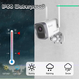 WIFI videonovērošanas kamera ar iebūvētiem akumulatoriem, 3MPix, Mikrofons un Skaļrunis | ICSee
