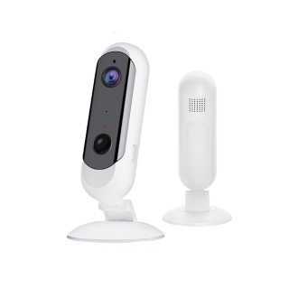 Compact Wi-Fi camera with built-in battery | PIR sensor | Two-way audior