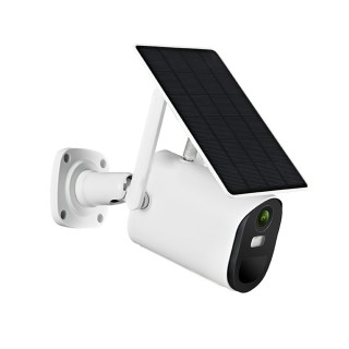 4G-videovalvontakamera aurinkopaneelilla ja paristoilla, 2 MPix, mikrofoni ja kaiutin