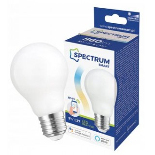 Spectrum LED pirn, E27, WIFI 2,4 GHZ, 5 W, 560 LM, timmitav, 2700K-6900K, 220-240V