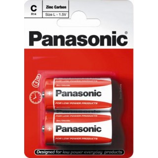 БАЦ.ЗН.П2; Аккумуляторы LR14/C Panasonic Цинк-углеродные MN1400/E93 в упаковке по 2 шт.