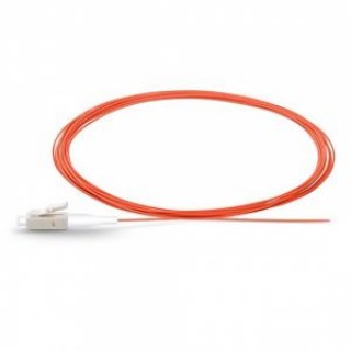 Fibre optic pigtail LC/UPC OM2, Multi Mode 50/125, Simplex, 0.9 LSZH Orange ,1M
