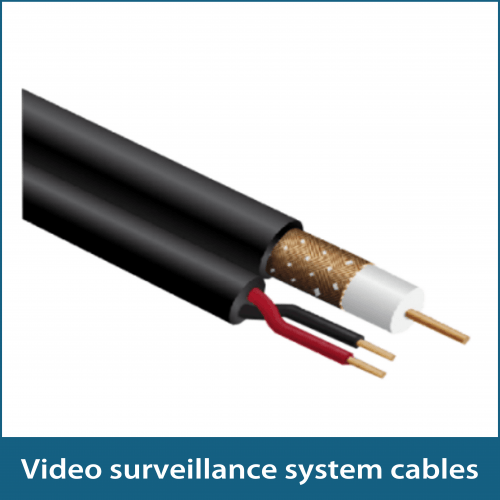 Video surveillance system cables