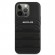 AMG AMHCP13LGSEBK Leather Debossed Lines Back Case For Apple iPhone 13 Pro Black image 1
