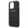 AMG AMHCP13LGSEBK Leather Debossed Lines Back Case For Apple iPhone 13 Pro Black image 4