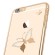 X-Fitted Aizmugurējais Plastikata Apvalks ar Swarovski Kristāliem Priekš Apple iPhone 6 / 6S Zelts / Klasisks Taurenis image 3