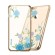 X-Fitted Aizmugurējais Plastikata Apvalks ar Swarovski Kristāliem Priekš Apple iPhone 6 / 6S Zelts / Orhideja image 2