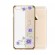X-Fitted Aizmugurējais Plastikata Apvalks ar Swarovski Kristāliem Priekš Apple iPhone 6 / 6S Zelts / Orhidejas Feja image 2