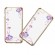 X-Fitted Aizmugurējais Plastikata Apvalks ar Swarovski Kristāliem Priekš Apple iPhone 6 / 6S Zelts / Purpura Sapņi image 5