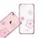 X-Fitted Plastic Case With Swarovski Crystals for Apple iPhone  6 / 6S Pink / Blossoming image 3