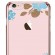 X-Fitted Plastic Case With Swarovski Crystals for Apple iPhone  6 / 6S Pink / Blue Flower image 2