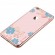X-Fitted Plastic Case With Swarovski Crystals for Apple iPhone  6 / 6S Pink / Blue Flower image 3