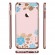 X-Fitted Plastic Case With Swarovski Crystals for Apple iPhone  6 / 6S Pink / Blue Flower image 6