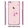 X-Fitted Plastic Case With Swarovski Crystals for Apple iPhone  6 / 6S Pink / Classic Butterfly image 5