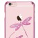 X-Fitted Plastic Case With Swarovski Crystals for Apple iPhone  6 / 6S Pink / Dragonfly image 2