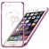 X-Fitted Plastic Case With Swarovski Crystals for Apple iPhone  6 / 6S Pink / Hearts image 3