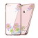 X-Fitted Plastic Case With Swarovski Crystals for Apple iPhone  6 / 6S Rose gold / Flourishing Bloom image 1