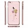 X-Fitted Aizmugurējais Plastikata Apvalks ar Swarovski Kristāliem Priekš Apple iPhone 6 / 6S Rozā zelts / Veiksmīgs Āboliņš image 3
