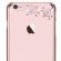 X-Fitted Plastic Case With Swarovski Crystals for Apple iPhone  6 / 6S Rose gold / Lucky Flower image 1